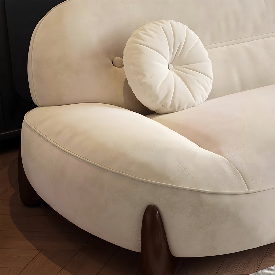 ABC Home Light Luxury Fabric Cloud Shaped Sofa set for Livingroom
