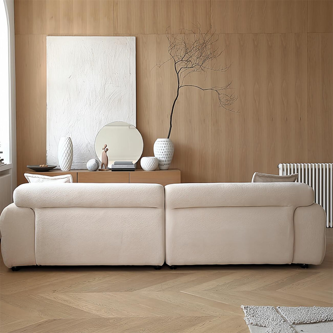 ABC Home Light Luxury Fabric Cloud Shaped Sofa set for Livingroom