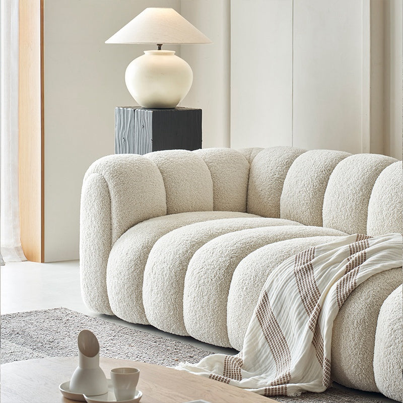 ABC Home Fleece Fabric Overstuffed Multifunction Pumpkin shaped Sofa Chair set for Livingroom Office