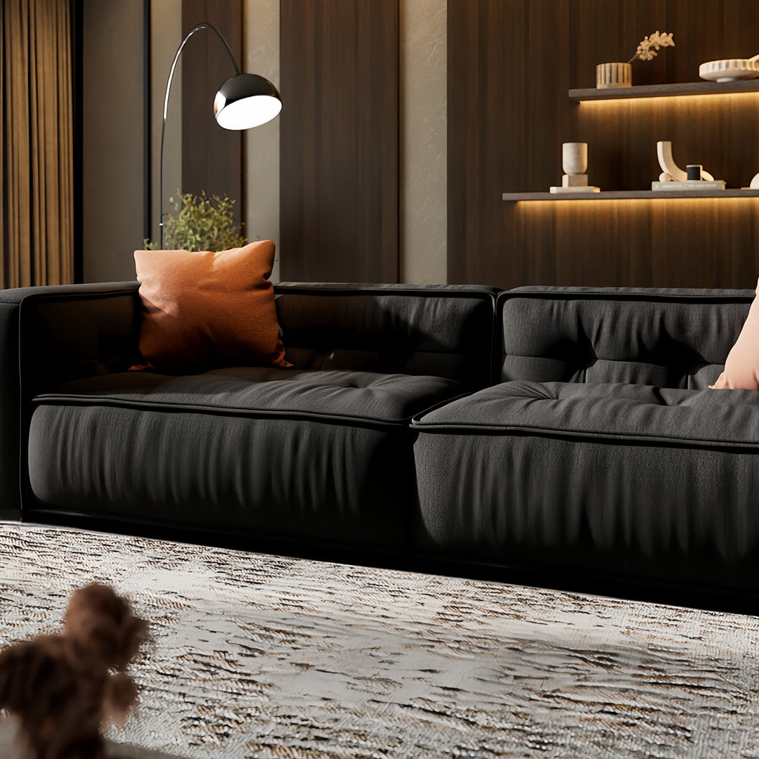ABC Home Fleece Fabric Overstuffed Multifunction Toast shaped Sofa Chair set for Livingroom Office