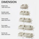 Load image into Gallery viewer, ABC Home Light Luxury Fabric Cloud Shaped Sofa set for Livingroom
