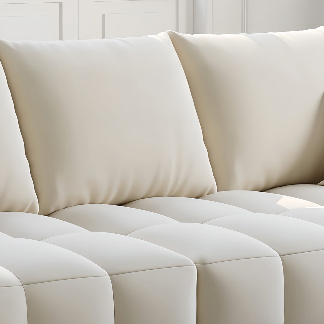ABC Home Light Luxury Fabric Cloud Shaped Sofa set for Livingroom