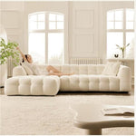 Load image into Gallery viewer, AAH Home Fleece Fabric Overstuffed Multifunction Cloud L-shaped Sofa Chair set for Livingroom Office AAH HOME
