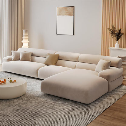 ABC Home Fleece Fabric Overstuffed Multifunction Sofa set for Livingroom Office