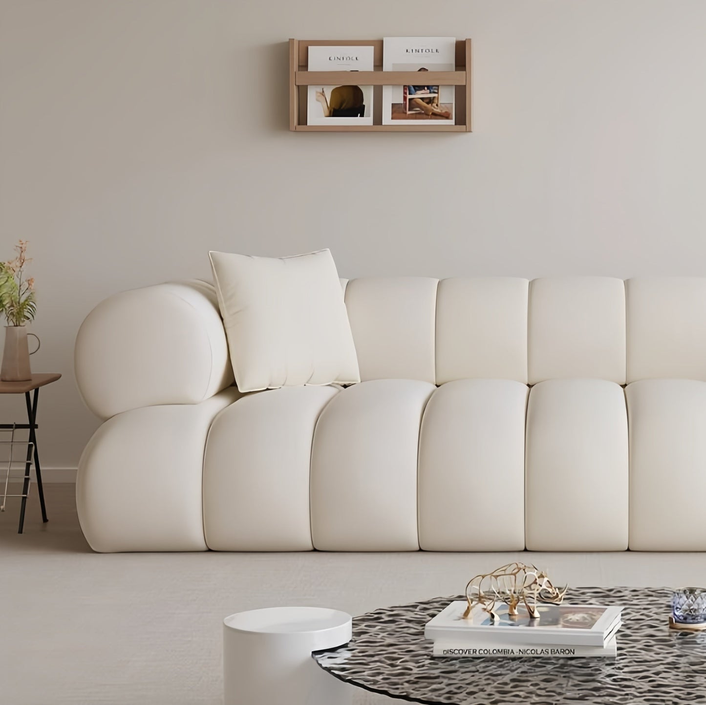 ABC Home Fleece Fabric Overstuffed Multifunction Cloud shaped Sofa Chair set for Livingroom Office