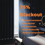 Load image into Gallery viewer, 2 Panels 60% Blackout Curtains for Living Room Thermal Insulated Bedroom Darkening Drapes for Basics Room Window

