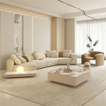 Load image into Gallery viewer, ABC Home Light Luxury Linen Cotton  Fabric Cloud Shaped Sofa set for Livingroom
