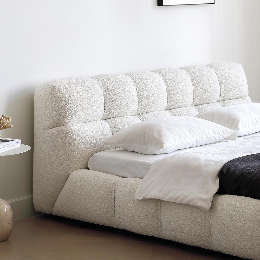 AAH Home Bed Frame Modern Velvet King Queen Size for bedroom Without Mattress AAH HOME