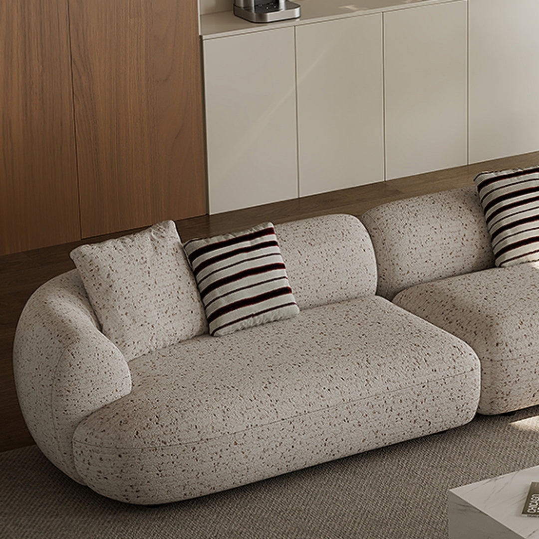 ABC Home Fleece Fabric Overstuffed Multifunction Sofa set for Livingroom Office