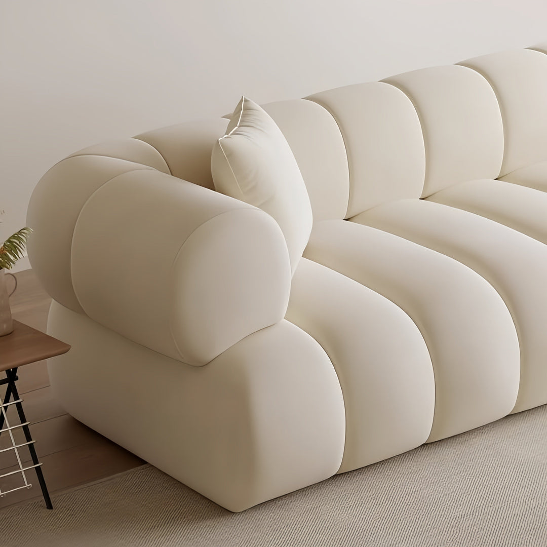ABC Home Fleece Fabric Overstuffed Multifunction Sofa set for Livingroom Office