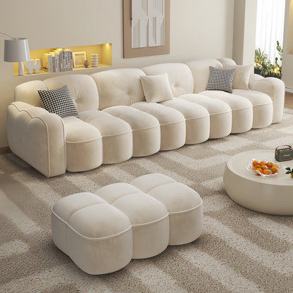 ABC Home Light Luxury Fabric Cloud Shaped Sofa set for Livingroom