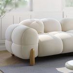 Load image into Gallery viewer, ABC Home Light Luxury Fabric Cloud Shaped Sofa set for Livingroom
