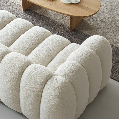 ABC Home Fleece Fabric Overstuffed Multifunction Pumpkin shaped Sofa Chair set for Livingroom Office