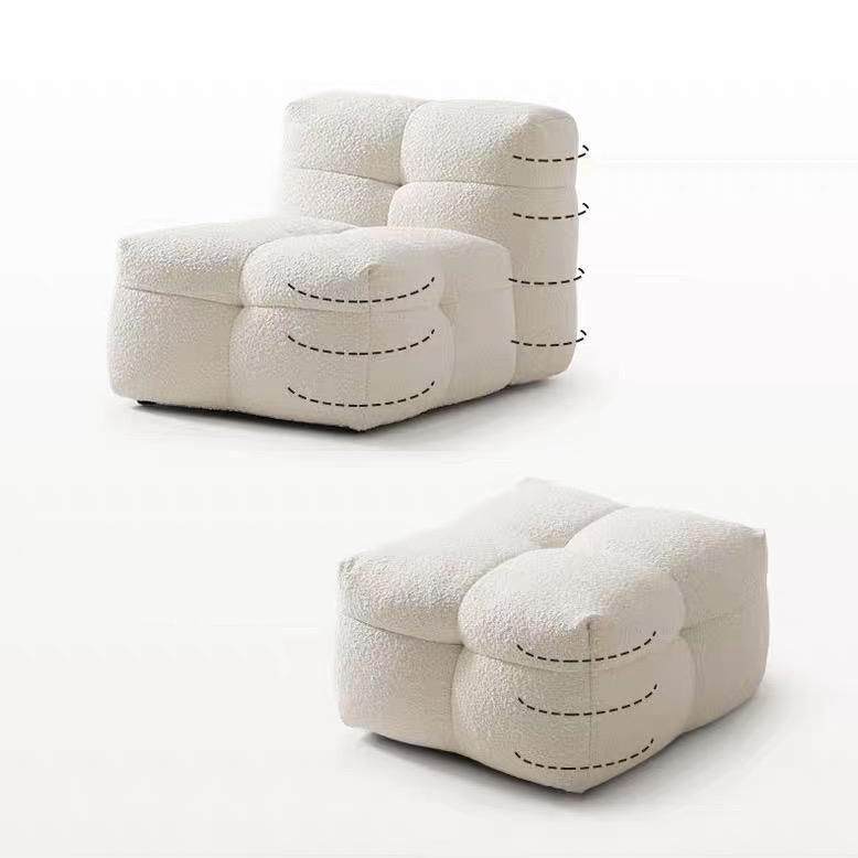 ABC Home Fleece Fabric Overstuffed Multifunction Sofa Chair set for Livingroom Office