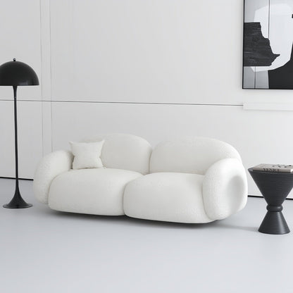 ABC HOME Sofa with Wood & White