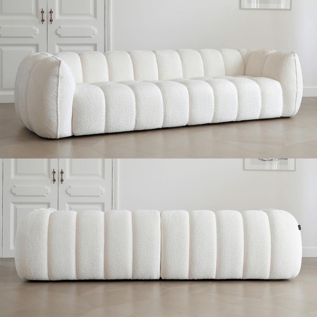 ABC Home Fleece Fabric Overstuffed Multifunction Pumpkin shaped Sofa Chair set for Livingroom Office