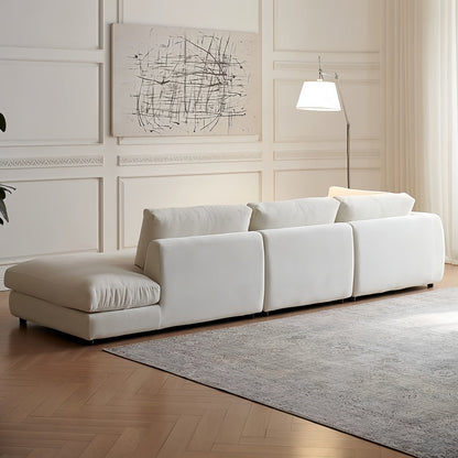 ABC HOME Sofa with Linen & Wood