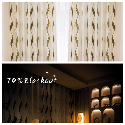 2 Panels 60% Blackout Colorful Flowers Floral Curtains for Living Room Thermal Insulated Bedroom Darkening Drapes for Basics Room Window