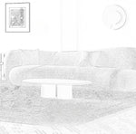 Load image into Gallery viewer, ABC Home Light Luxury Fabric Cloud Shaped Sofa set for Livingroom

