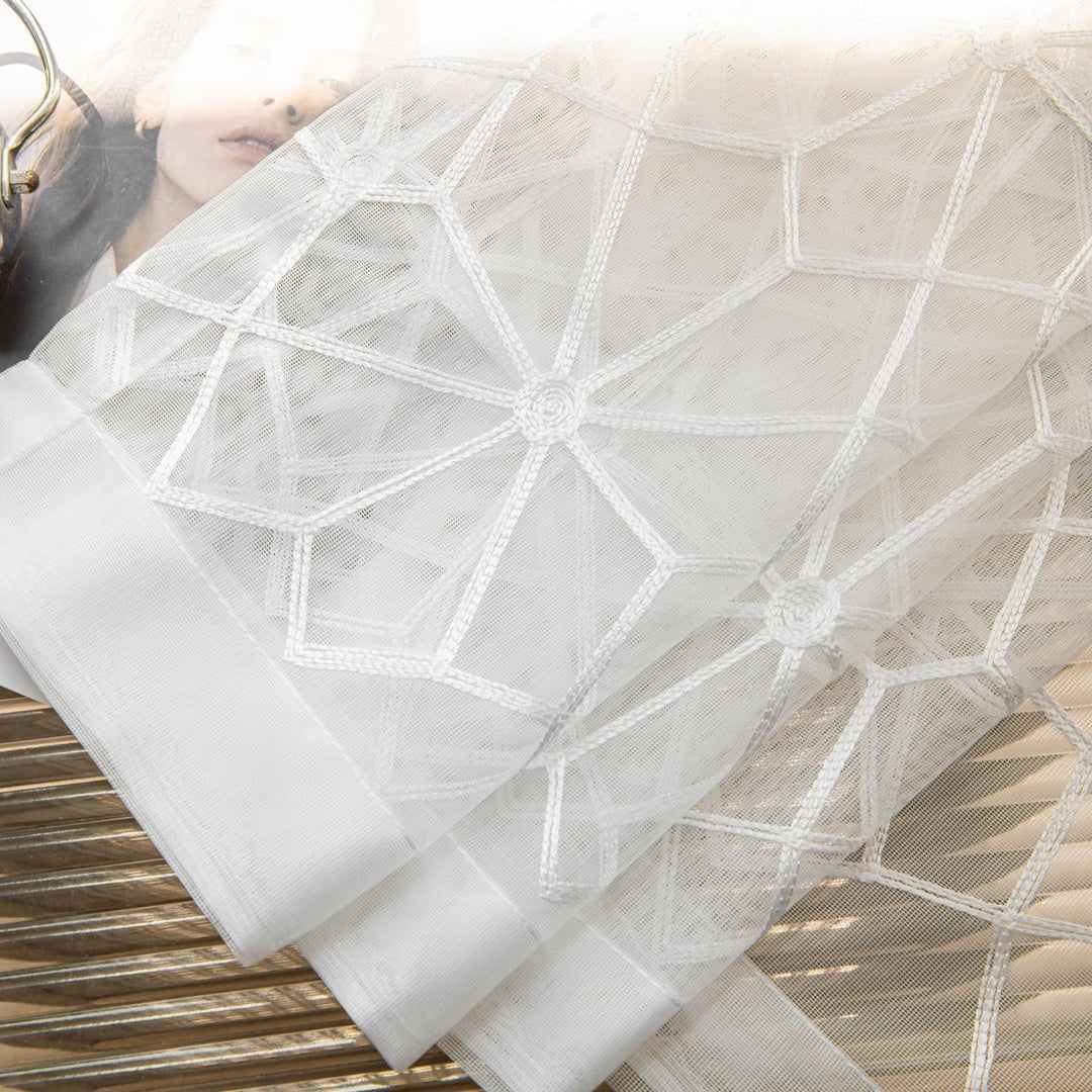 2 Panels Sheer Color Chiffon Tulle Light Window Textile Curtains Drapes for Bedroom Livingroom