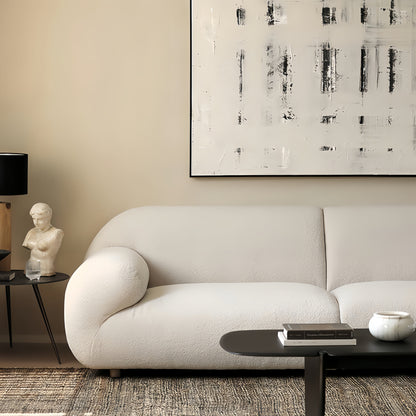 ABC Home Fleece Fabric Overstuffed Multifunction Cloud shaped Sofa Chair set for Livingroom Office