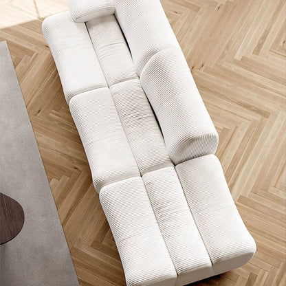 ABC Home Light Luxury Fabric Cloud Shaped Sofa set for Livingroom