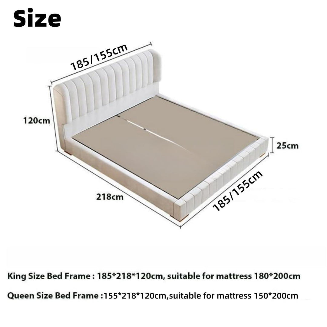 AAH Home Bed Frame Modern King Queen Size for bedroom Without Mattress AAH HOME