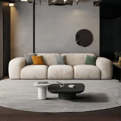 ABC HOME Wood Beige Sectional Sofa | Contemporary Style