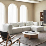 Load image into Gallery viewer, ABC Home Light Luxury Linen Fabric Tofu-block Shaped Sofa set for Livingroom
