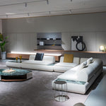 Load image into Gallery viewer, ABC Home Light Luxury Fabric Cloud Shaped Sofa set for Livingroom

