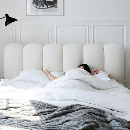 ABC Home Bed Frame Modern Velvet King Queen Size for bedroom Without Mattress