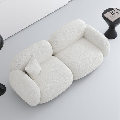ABC HOME Sofa with Wood & White
