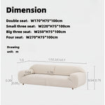 Load image into Gallery viewer, ABC Home Fleece Fabric Overstuffed Multifunction Cloud shaped Sofa Chair set for Livingroom Office
