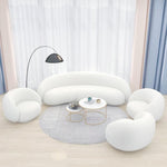 Load image into Gallery viewer, ABC Home Fleece Fabric Overstuffed Multifunction Sofa Chair set for Livingroom Office
