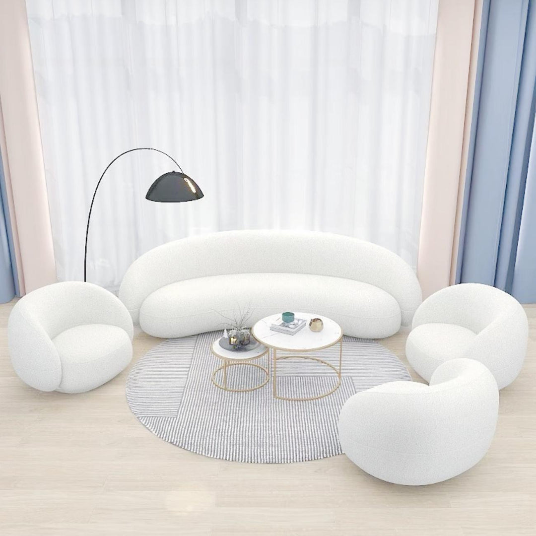 ABC Home Fleece Fabric Overstuffed Multifunction Sofa Chair set for Livingroom Office