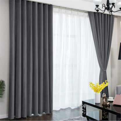 2 Panels 60% Blackout Curtains for Living Room Thermal Insulated Bedroom Darkening Drapes for Basics Room Window