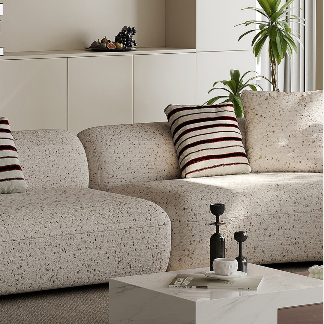 ABC Home Fleece Fabric Overstuffed Multifunction Sofa set for Livingroom Office