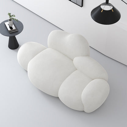 ABC HOME Sofa: Wood White Cloud