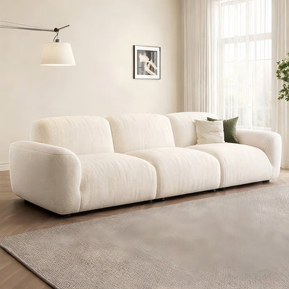 ABC HOME Wood White Cloud Sofa | Contemporary Style