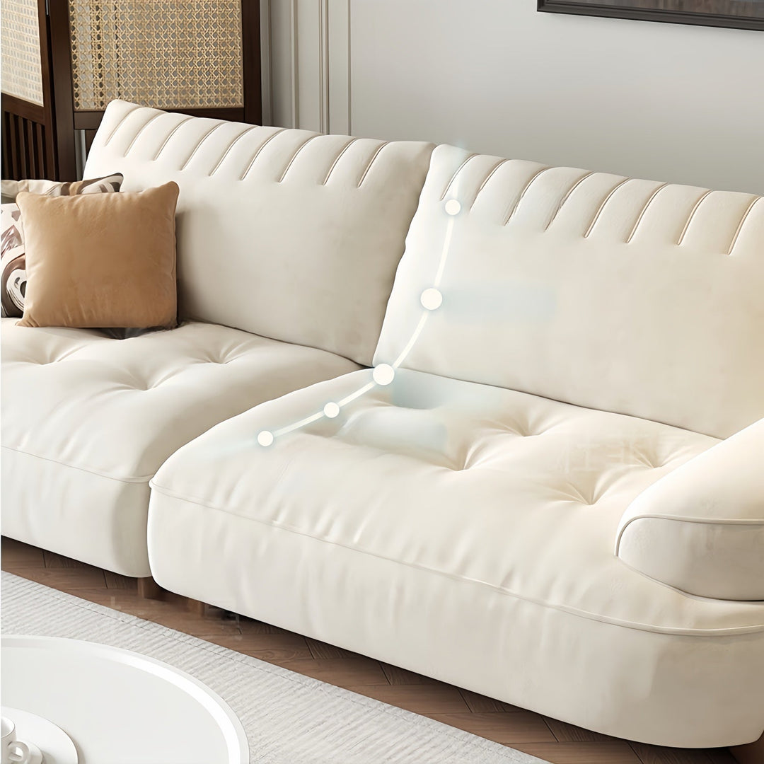 ABC Home Light Luxury Fabric Cloud Shaped Sofa set for Livingroom
