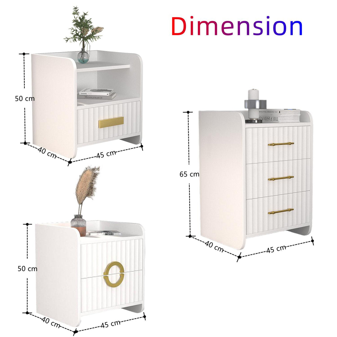 AAH Home Bedroom Furniture Bed Frame with Mattress Bedside table Dresser AAH HOME
