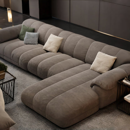ABC HOME Wood Beige Sectional Sofa Collection