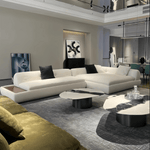 Load image into Gallery viewer, ABC Home Light Luxury Fabric Cloud Shaped Sofa set for Livingroom
