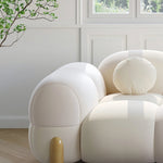 Load image into Gallery viewer, ABC Home Light Luxury Fabric Cloud Shaped Sofa set for Livingroom

