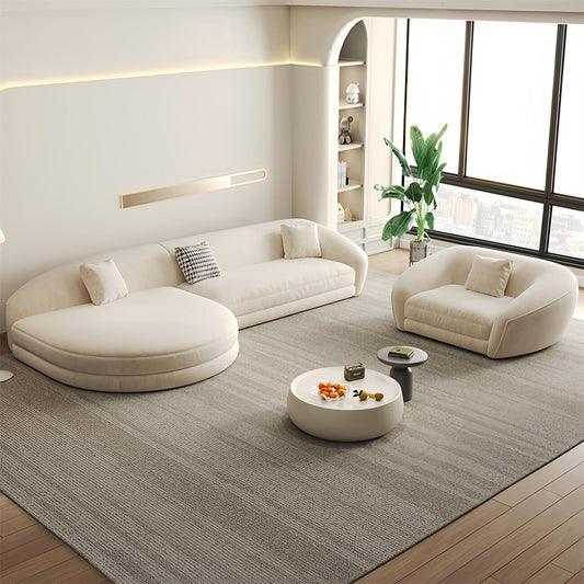 ABC HOME Sofa: Fleece Fabric Overstuffed Multifunction Sofa set for Livingroom Office in Dubai