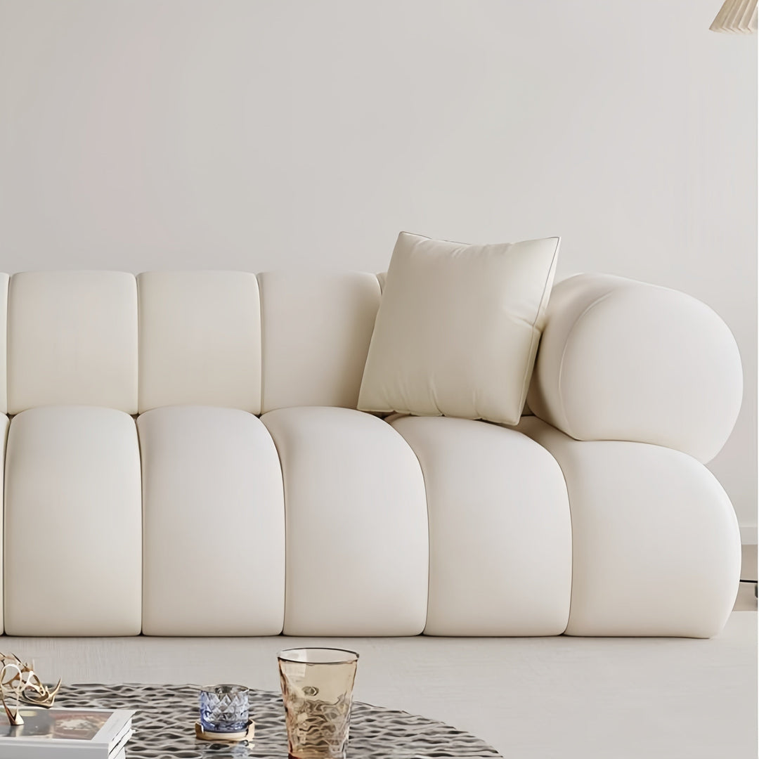 ABC Home Fleece Fabric Overstuffed Multifunction Sofa set for Livingroom Office