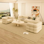 Load image into Gallery viewer, AAH Home Fleece Fabric Overstuffed Multifunction Cloud shaped Sofa Chair set for Livingroom Office AAH HOME
