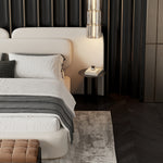 Load image into Gallery viewer, ABC Home Bed Frame Modern Velvet King Queen Size for bedroom Without Mattress
