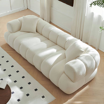 ABC Home Fleece Fabric Overstuffed Multifunction Cloud shaped Sofa Chair set for Livingroom Office