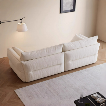 ABC HOME Wood White Cloud Sofa | Contemporary Style
